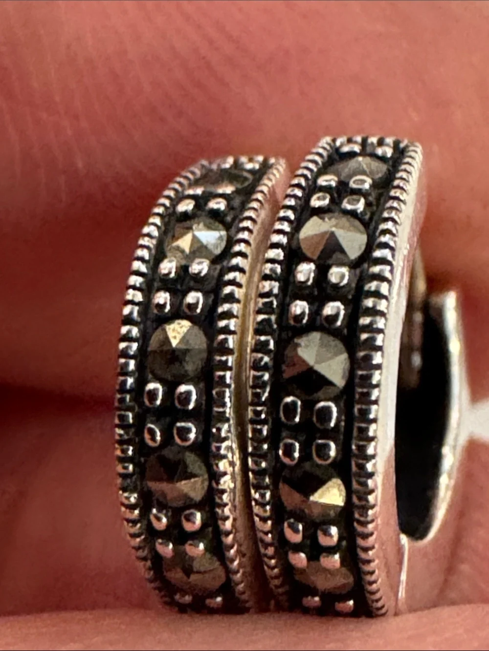 Silver Hoop Earrings - Small Hinged Hoops